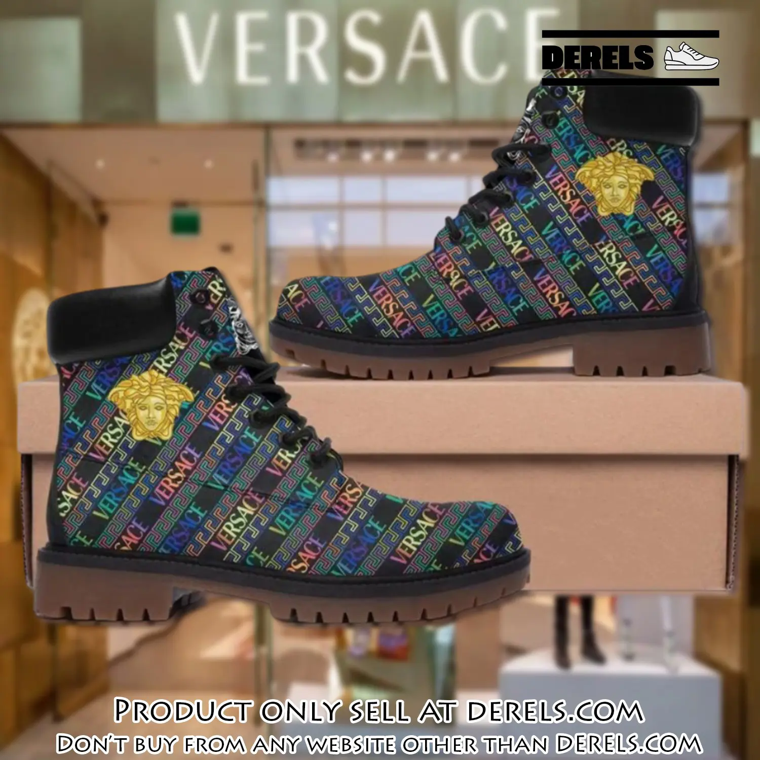 Gianni versace medusa multicolor luxury brand boots premium gifts for men women dr1410481